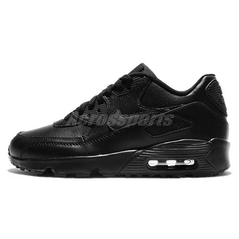 nike air max 90 leather gs 833412-001 zwart|Nike Air Max 90 Black (GS) Kids' .